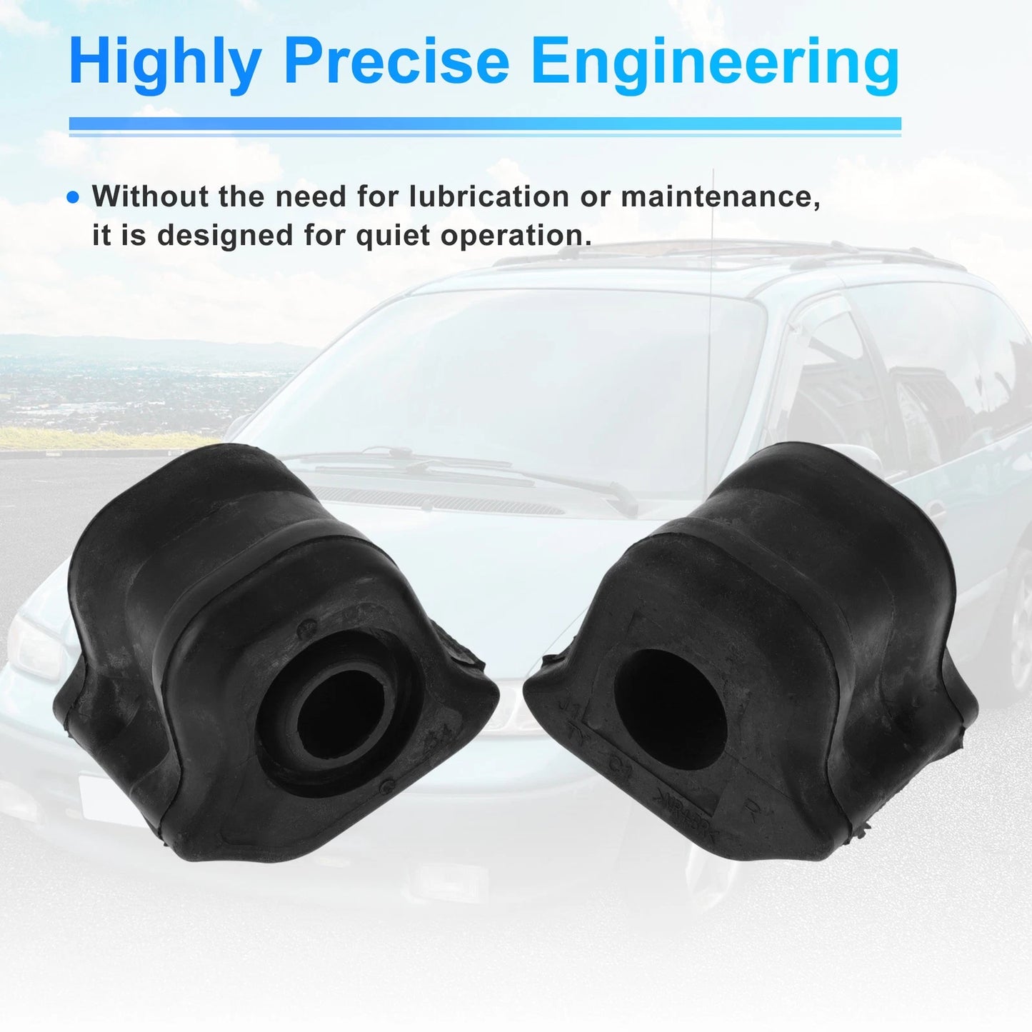 Stabilizer Sway Bar Bushing Kit No.K201279 for Scion xB (2008–2015) Black