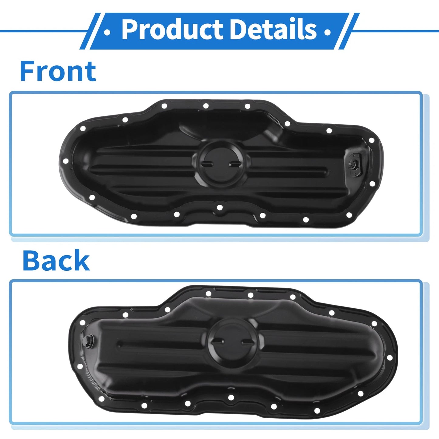 Engine Oil Pan for Lexus GS300 (2006) No.1210231030 Aluminum Alloy Black