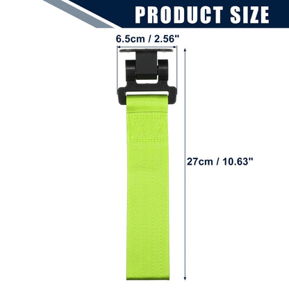 Tow Hook Strap Towing Belt for Car (27x6.5cm) - Green