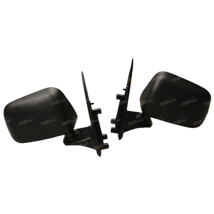 Pair of Black Sail Mount Door Mirrors for Toyota Hilux (1995–2005)