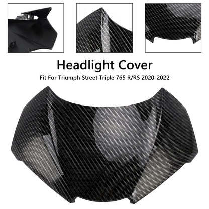 Headlight Front Fairing for Street Triple 765 R/RS (2020–2022) Carbon