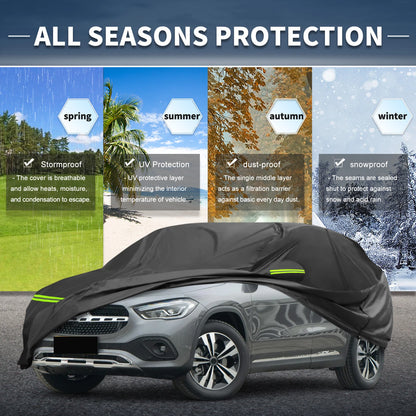 Waterproof Car Cover 226D-PU for Mercedes-Benz GLA (2013–2023) with Zipper