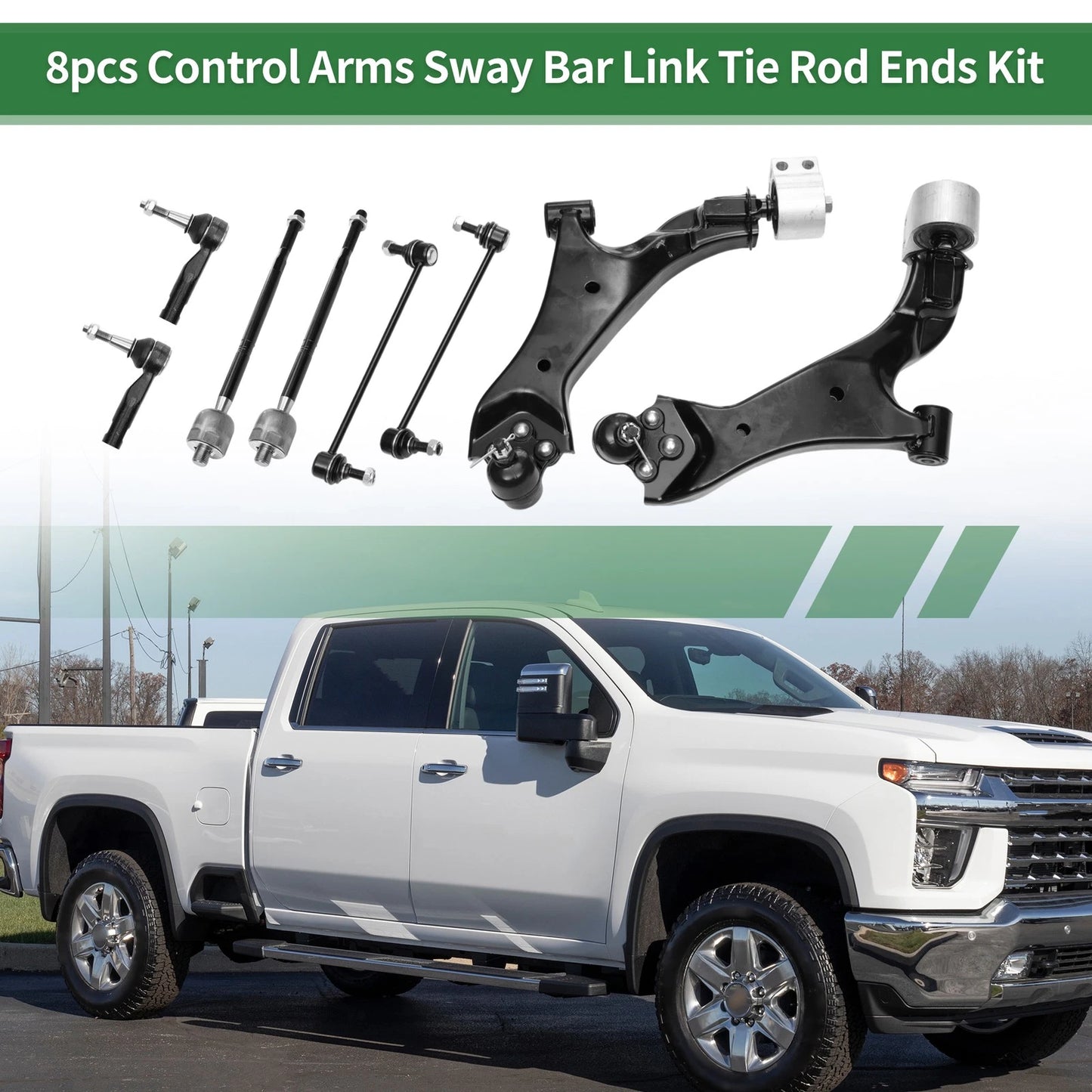 8pcs Front Suspension Control Arm Kit for Chevrolet Equinox (No. 524157/ES800640)