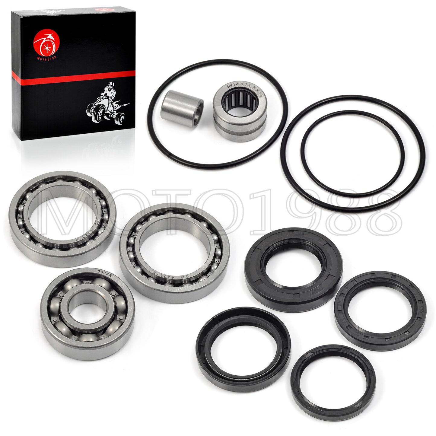 Rear Differential & Axle Bearing Seal Kit for Honda TRX 300 (1988–2000)