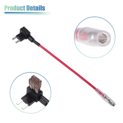 Set of 5 Car Fuse Tap Circuit Adapters for 12V Mini Blade Fuses