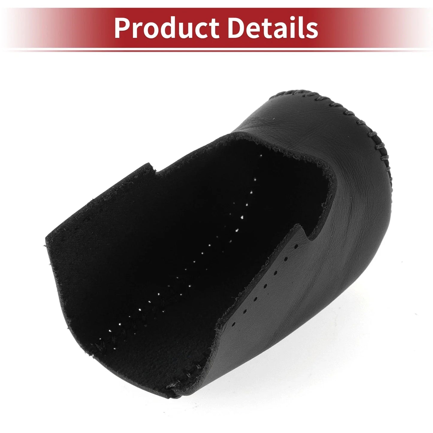 Gear Shift Knob Cover for Honda HR-V 2023-2024 Black Faux Leather