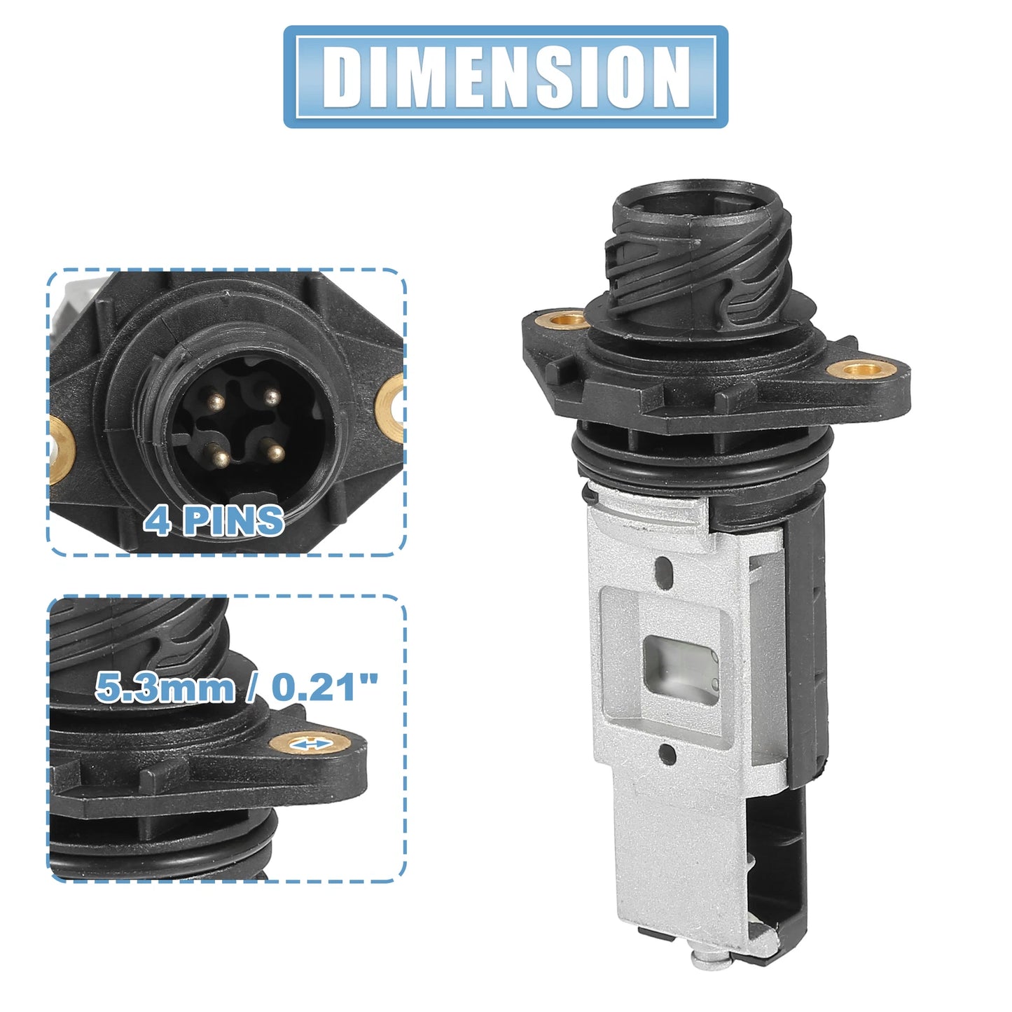 Mass Air Flow Sensor for BMW 740i (1993–1994) No. 13621702078