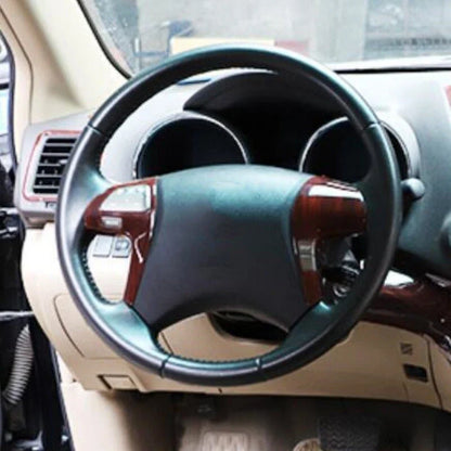 Wood Grain ABS Steering Wheel Strip Cover Trim for Toyota Highlander (2008–2013)