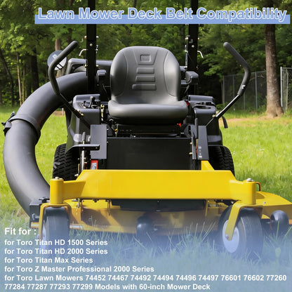Lawn Mower Deck Belt for Toro Titan HD 1500 Series (No.1351873)