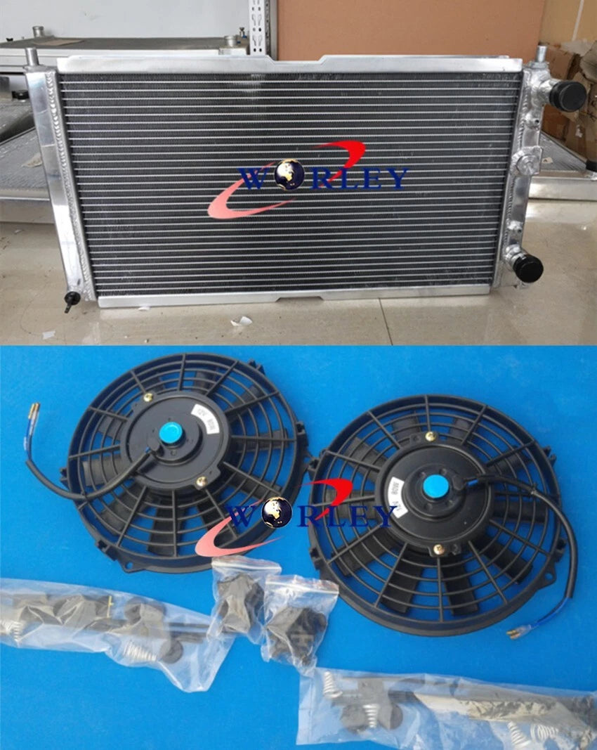 3 Row Aluminum Radiator & Fans for Fiat Punto 176 GT Turbo (1994–1999)