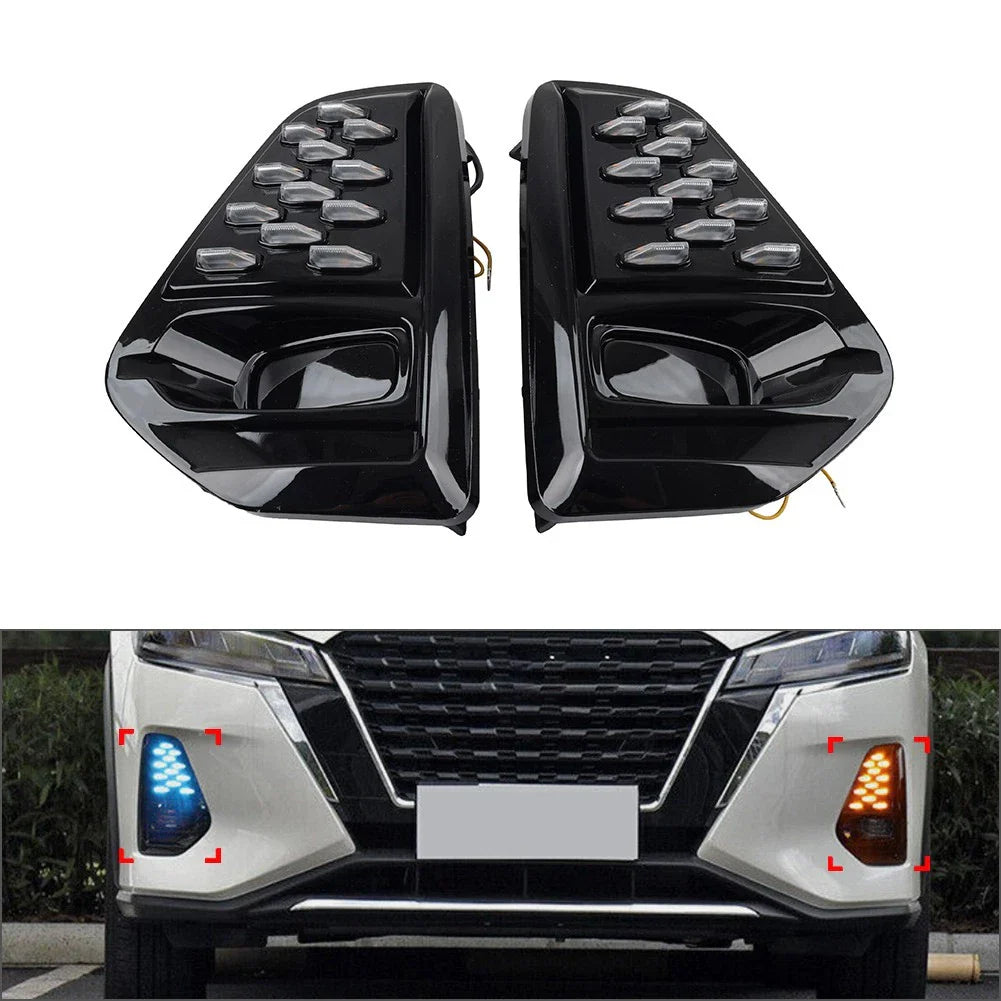 Daytime Running Lights Front Bumper Fog Lamp for Nissan Kicks (2021-2022)