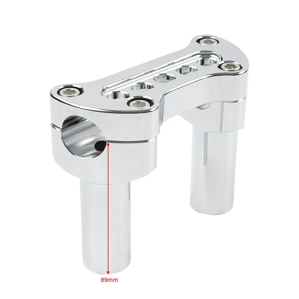 3.5" Handlebar Riser & Top Clamp for Harley Dyna Softail Sportster