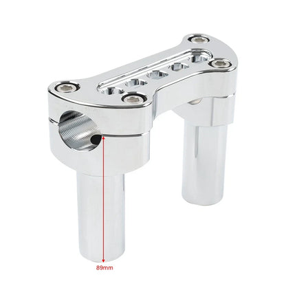 3.5" Handlebar Riser & Top Clamp for Harley Dyna Softail Sportster
