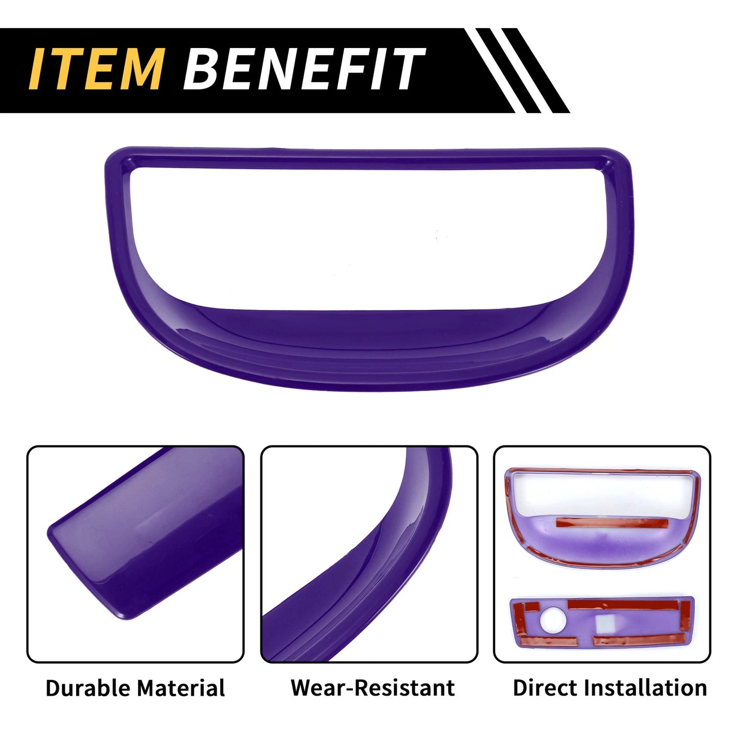 Glove Box Handle Switch Cover Trim for Jeep Wrangler JK (2007–2017) Purple