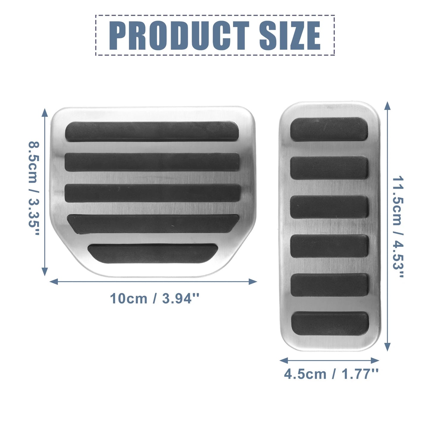 2X Brake Pedal Pad Gas Accelerator Cover for Land Rover Range Rover