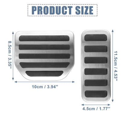 2X Brake Pedal Pad Gas Accelerator Cover for Land Rover Range Rover