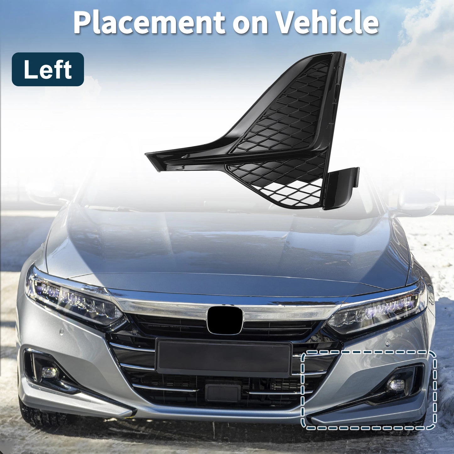 1 Pc Fog Light Grill for Cadillac CT5-V (2020–2023) No. 84301089