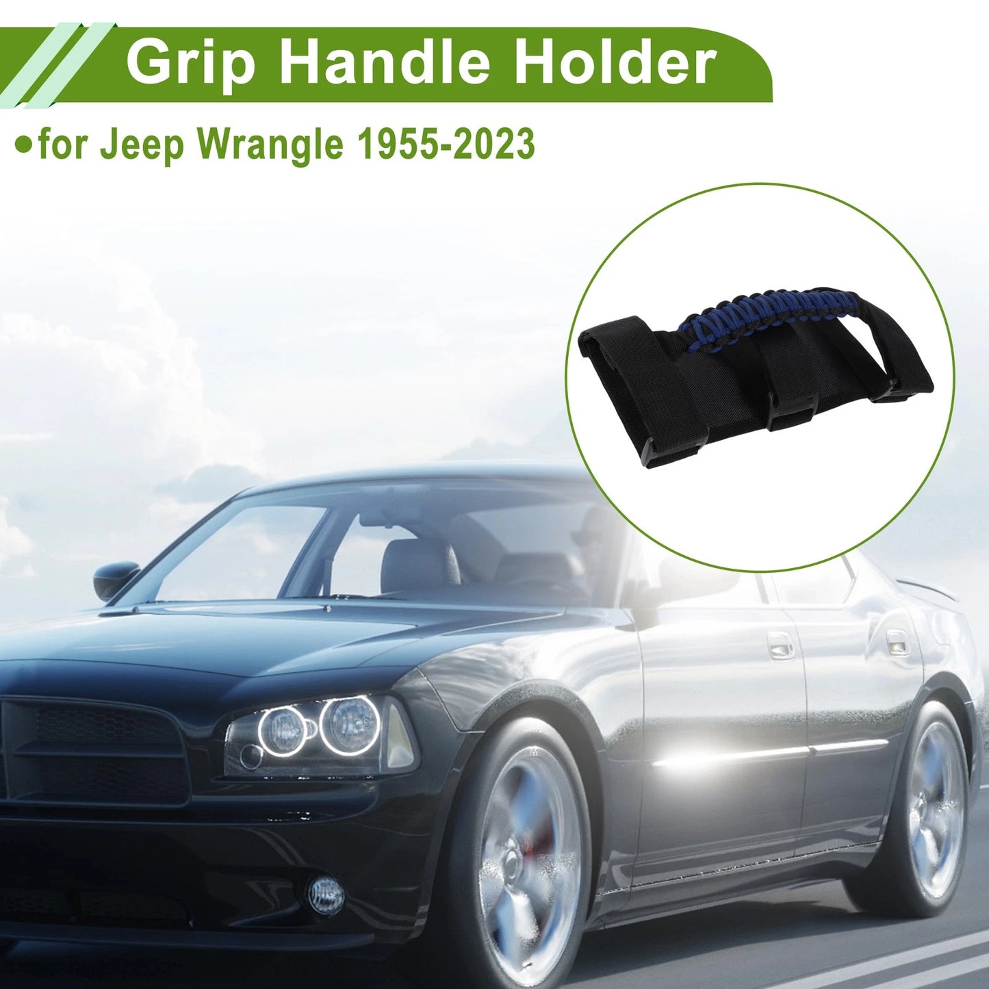 Roll Bar Grab Handles for Jeep Wrangler (1955–2023) Blue