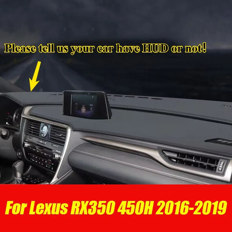 Leather Dashboard Dash Cover Dashmat for Lexus RX350 450H (2016–2019)
