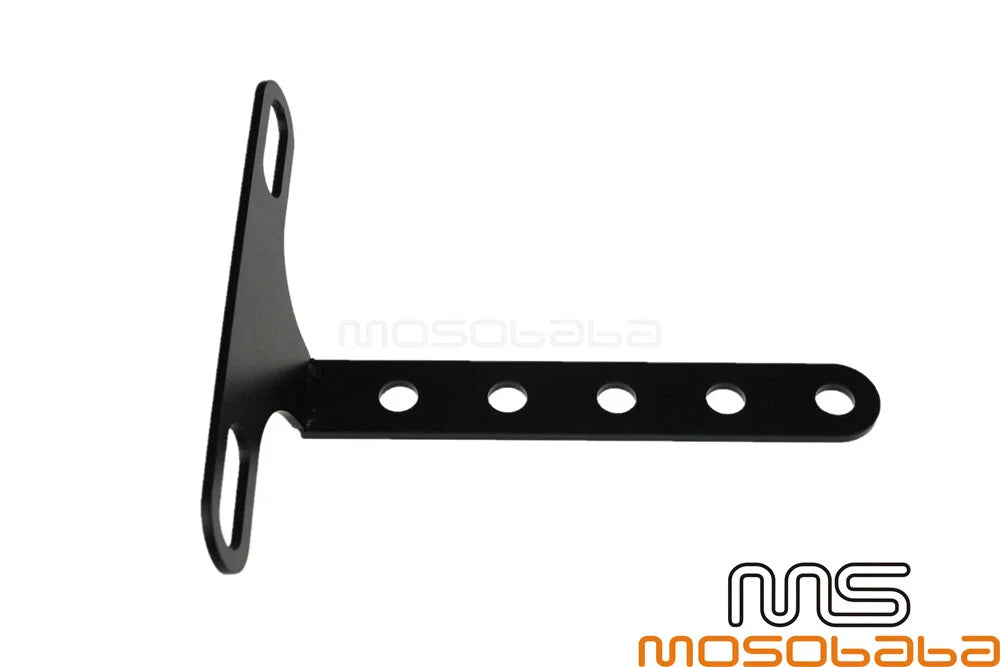 Black Adjustable Headlight Mount Bracket for BMW Harley Sportster Chopper Bobber