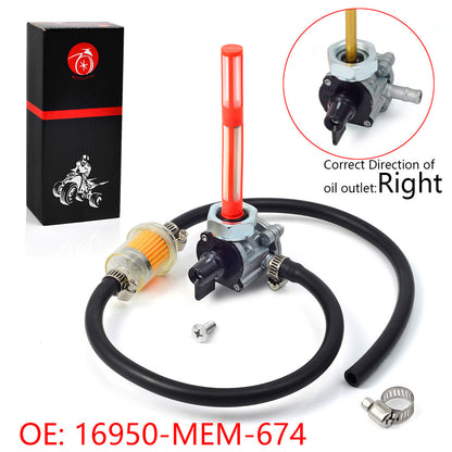 Fuel Vacuum Petcock with Filter for Honda VTX1300C, VTX1300R, VTX1300S, VTX1300T (2004–2009)