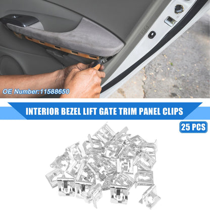 25 Pcs Lift Gate Trim Panel Clips for Buick Cascada (2016–2019)