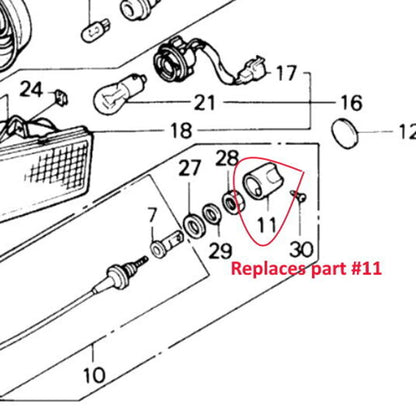Aluminum Headlight Adjustment Knobs for Honda GL1500 Goldwing (1988-2000)