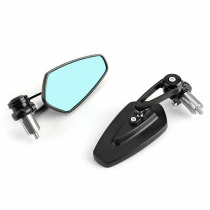 1 Pair Black Handlebar End Mirrors for Universal Motorcycle