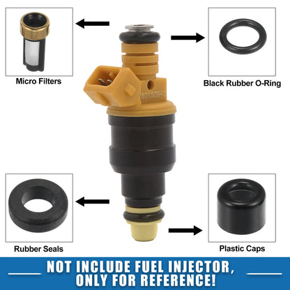 Set of 4 Fuel Injector O Rings Seals with Micro Filters for Toyota Tacoma (1995–2000)