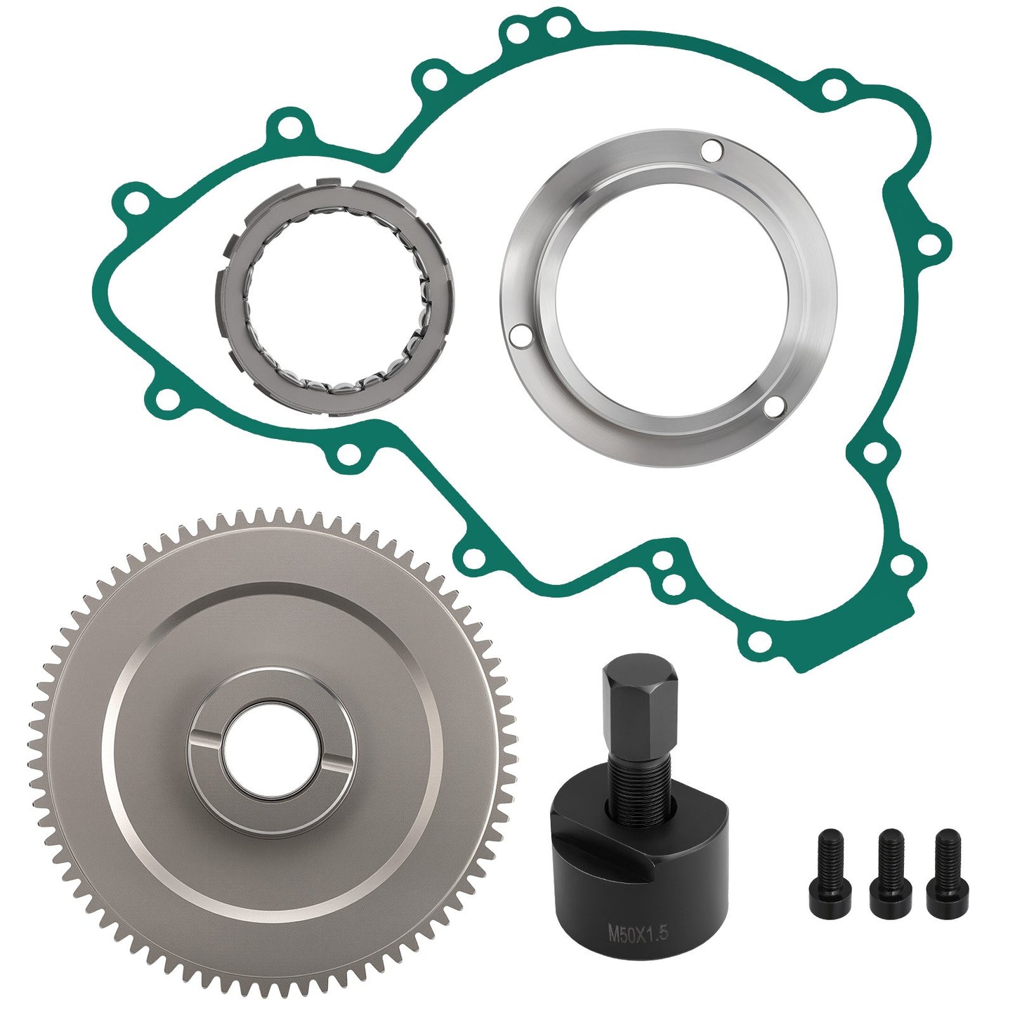 One Way Starter Clutch Idler Gear Kit for Polaris Ranger Crew XP 1000 (2017–2018)
