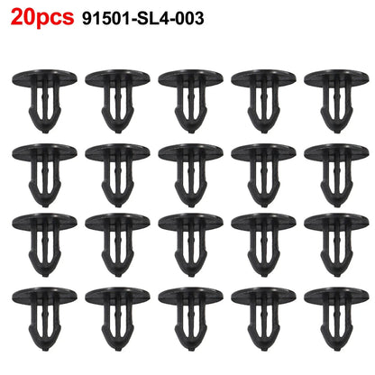 Clip / 10mm / Cowl Grille Clip Nylon Stem 20pcs for Civic Del Sol