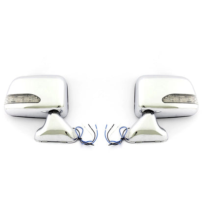 Chrome Door Mirror with LED for Toyota Hilux 88–98