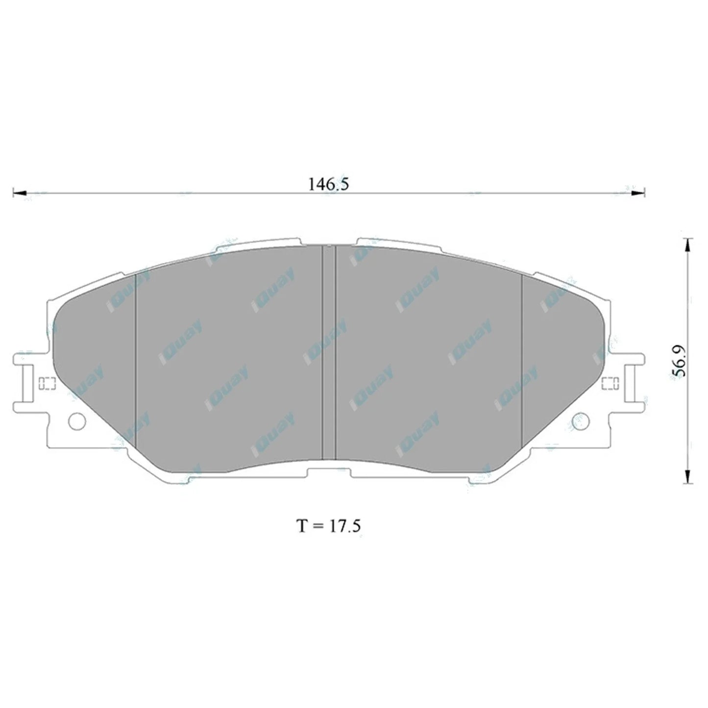 Front Disc Brake Pad Set for Toyota RAV4 ACA33R ACA38R GSA33R 2006~2013 Wagon