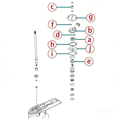 Water Pump Repair Kit for Mercury Quicksilver (Fits Various Models)