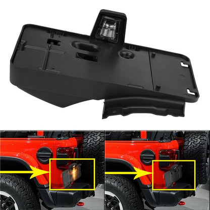 Rear Number Plate Bracket with Light for Jeep Wrangler (2007-2016)