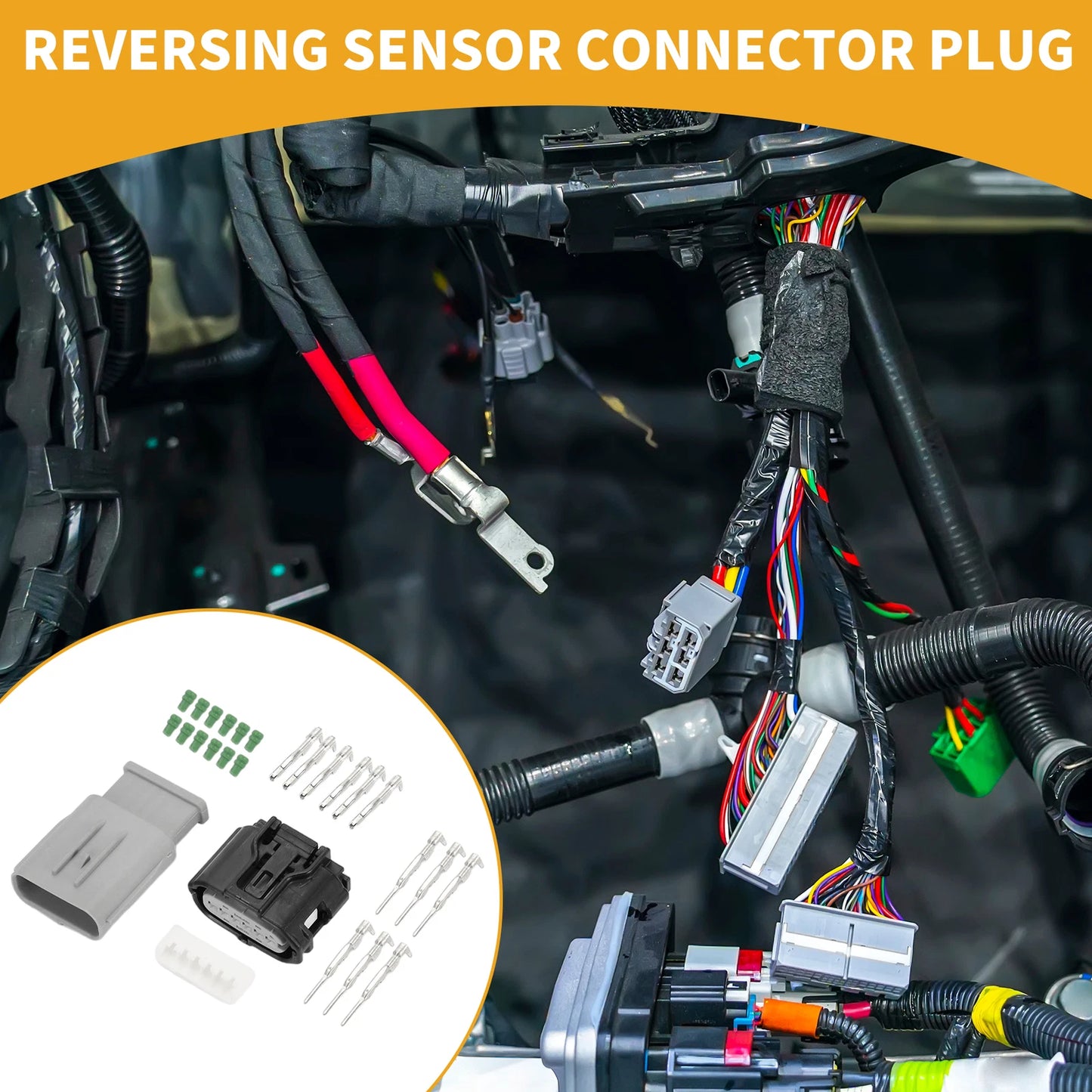 6 Pin Reversing Sensor Connector Plug for Toyota Mazda