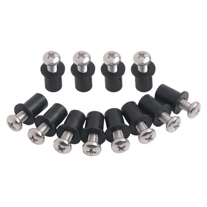 Stainless Steel Screws & Nuts / 12PCS / Screws and Nuts for Kayaks Canoes Boats