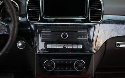 Console AC Switch Control Panel Trim Wood Grain for Benz GLE GLS (2016–2019)
