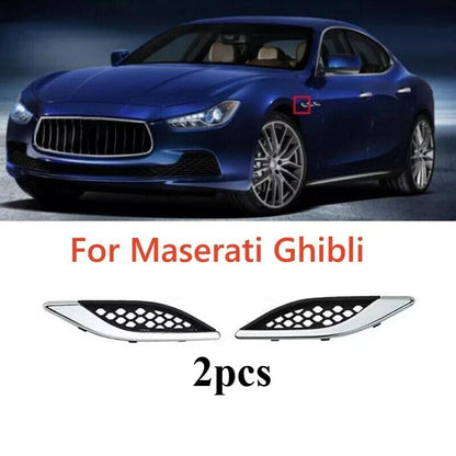 2x Front Fender Air Vent Grille Trim Molding for Maserati Ghibli (2013–2023)