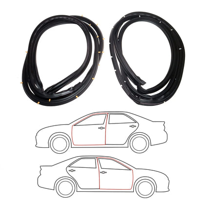 Set of 2 Door Weatherstrips for Nissan Bluebird U12