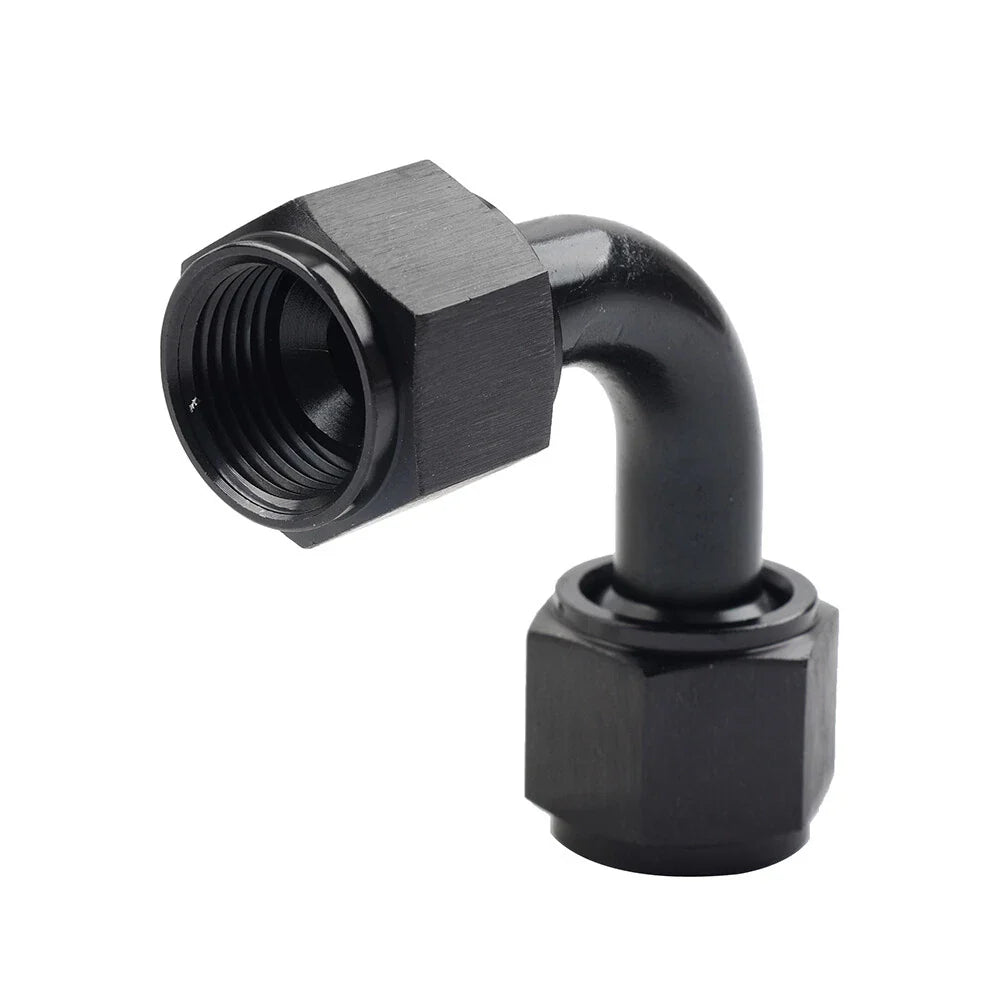 90 Degree Swivel Coupler Union Fitting Adapter for 8AN Female Connector