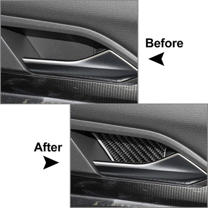 Black Interior Door Handle Bowl Cover Trim for Volkswagen Golf MK8 (2021-2023)