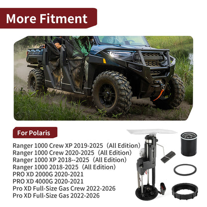 Fuel Pump with Oil Filter for Polaris Ranger 1000 / XP 1000 (2018–2025)