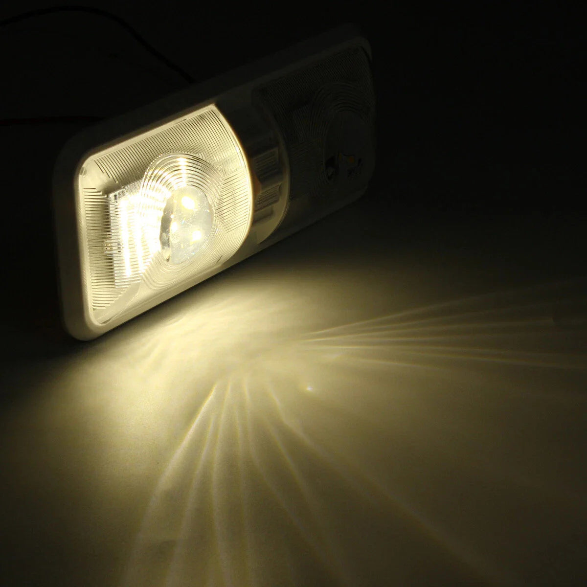 Interior Double Dome Ceiling Light for RV Boat Camper Trailer 12V 48LED