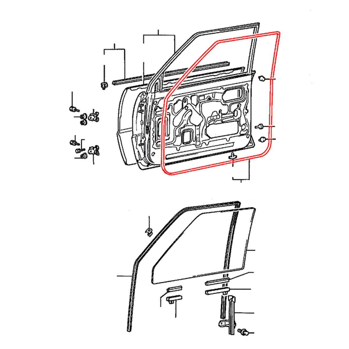 Weatherstrip for Mitsubishi Triton L200 Colt Mighty Max (1986–1996)