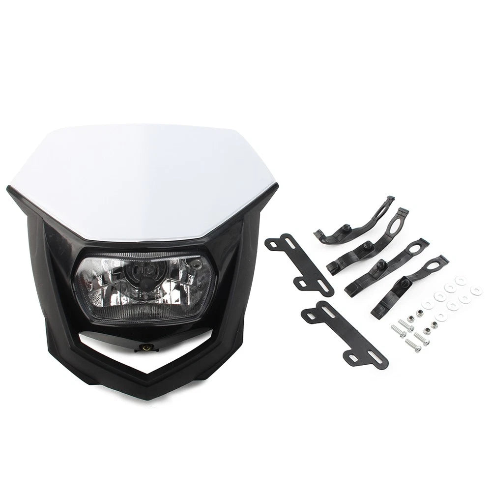 Headlight Fairing for Supermoto Dirt Bike (Universal) - White