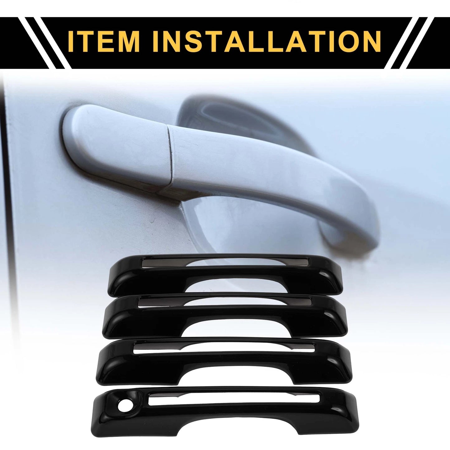 Set of 4 Car Door Handle Protectors for Ford Maverick (2022–2023) Glossy Black