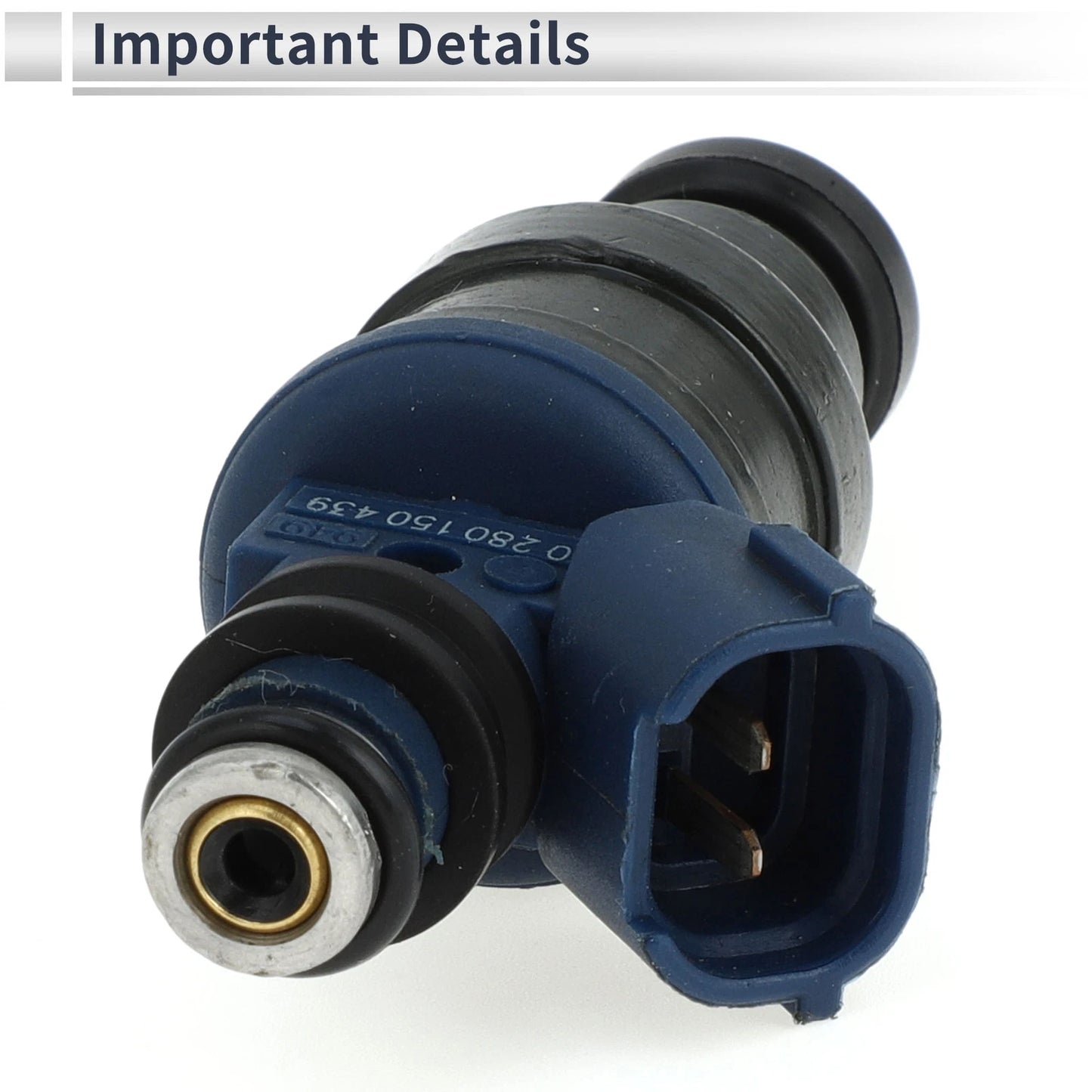 Fuel Injector No. 23209-02030 for Toyota Paseo (1996–1998) 1 Pc Navy Blue