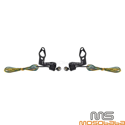 Mini Front LED Turn Signal Light w/Bracket for Harley Sportster S (21-24)