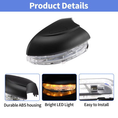 Side Mirror Turn Signal Light for VW Golf MK6 (2008–2014) 1 pcs Front Left